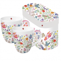 Porzellan-Henkelbecher - Nature Romance 2 Mug Set