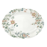 Porzellan-Platte - Zen white