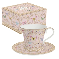 Porzellan-Tasse - Majestic Butterflies