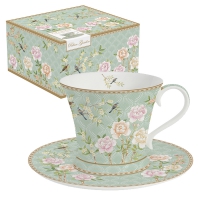 Porzellan-Tasse - Palace Garden aqua