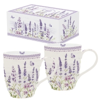 Porzellan-Tasse - Lavender Field