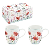 Porzellan-Tasse - Les Coquelicots