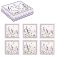 Kork Untersetzer - Lavender Field Kork Untersetzer - Lavender Field