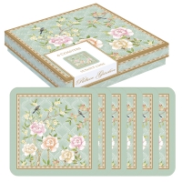 Kork Untersetzer - Palace Garden aqua Kork Untersetzer - Palace Garden aqua