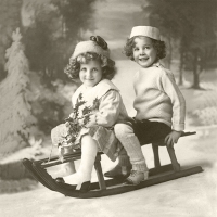 Servietten 33x33 cm - Christmas children
