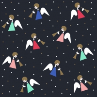 Servietten 33x33 cm - Salome blau dunkel