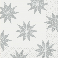 Servietten 33x33 cm - Manzana weiss