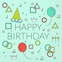 Servietten 33x33 cm - Wilson