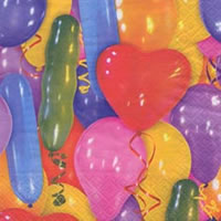 Servietten 24x24 cm - Balloons