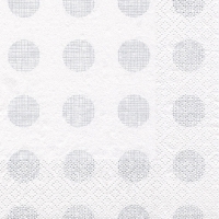 Servietten 24x24 cm - Melissa silver/pearlwhite Servietten 24x24 cm - Melissa silver/pearlwhite