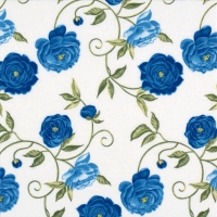 Servietten 24x24 cm - Peony blue