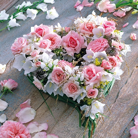 Servietten 25x25 cm - Heart of Roses