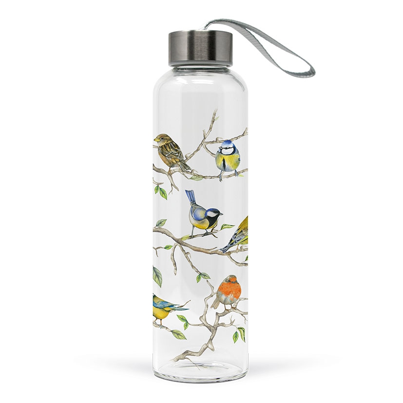 Glasflasche - Birds Meeting