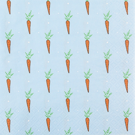 Servietten 33x33 cm - Just Carrots