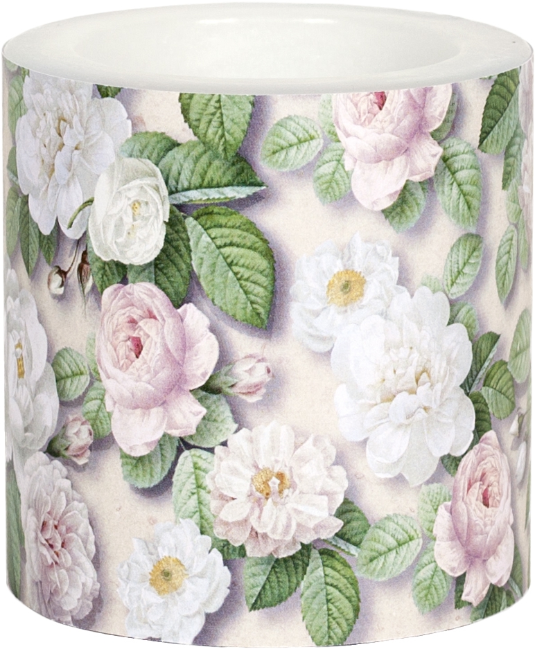 Dekorkerze - Rosa rose, Rosen Dekorkerze - Rosa rose