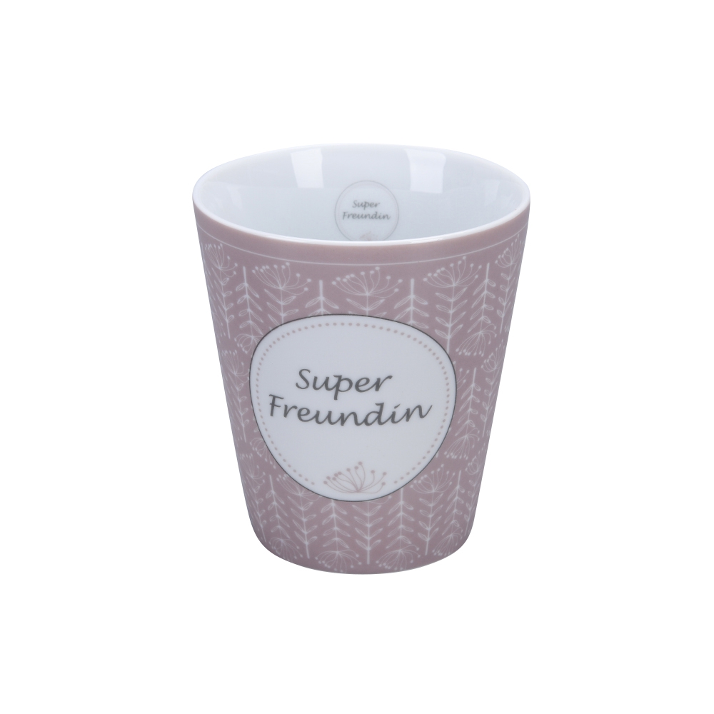 Porzellan-Becher -  Super Freundin 