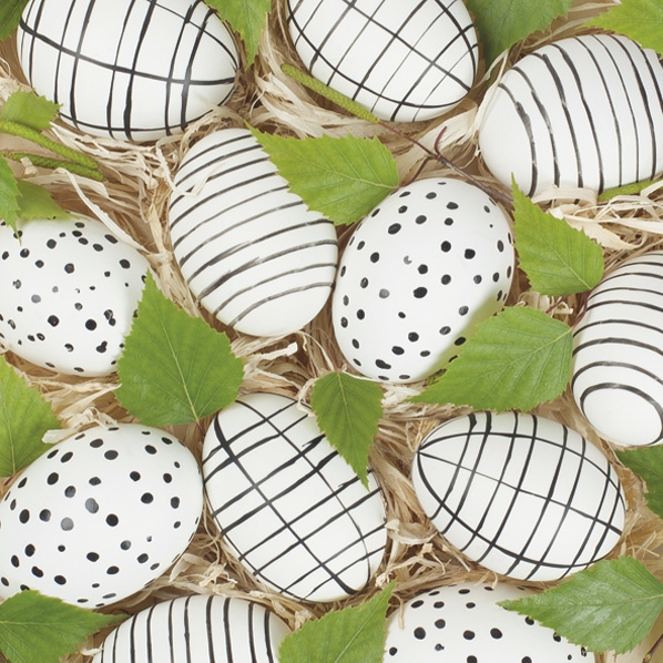 Servietten 33x33 cm - Handmade Eco Easter Eggs