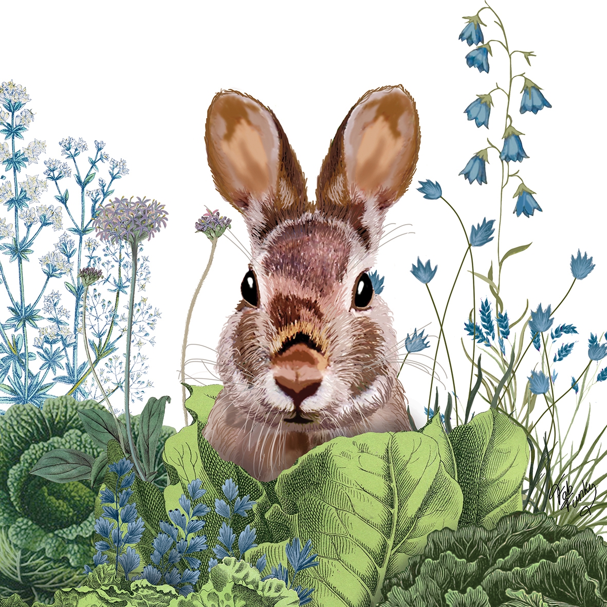 Servietten 25x25 cm - Chou Chou Bunny