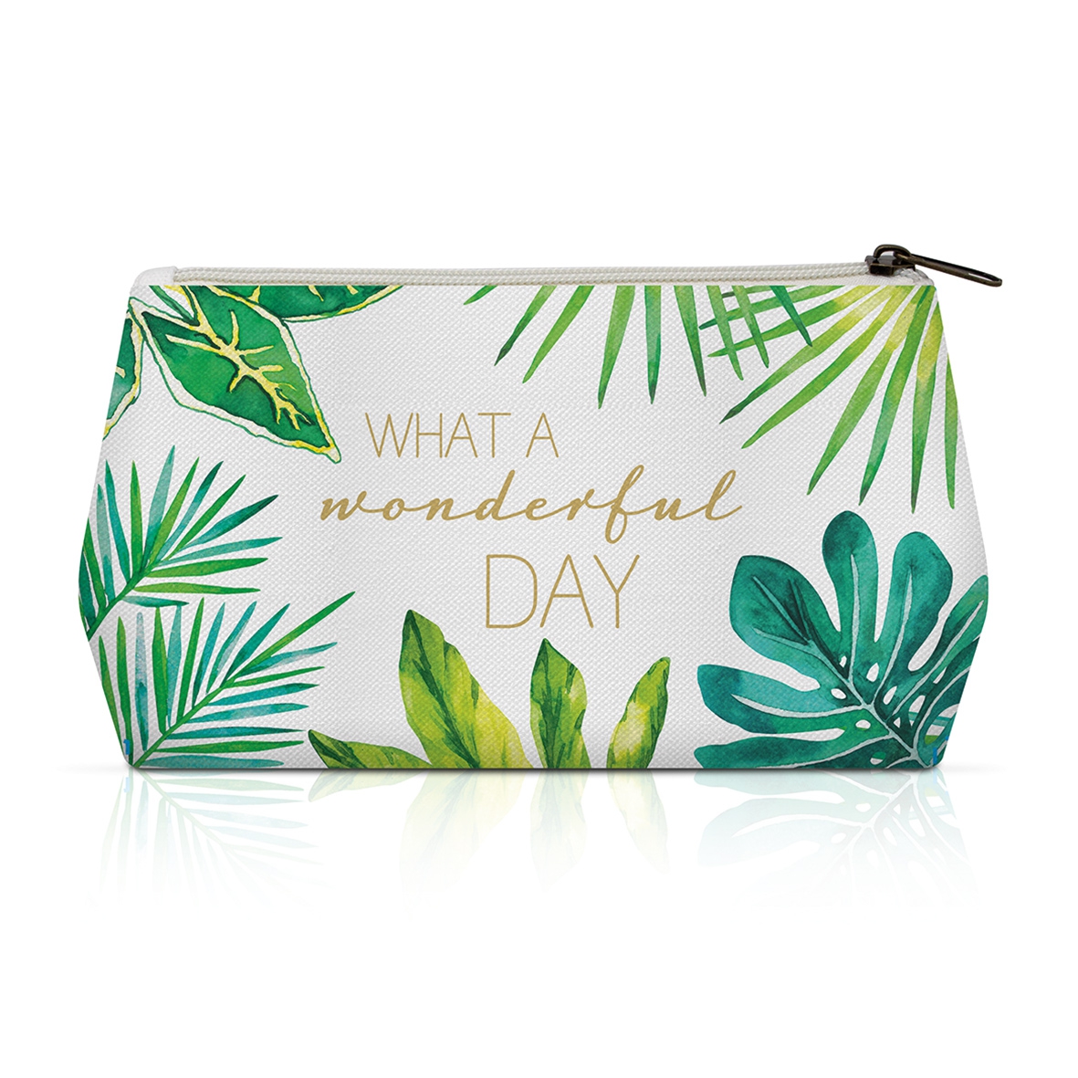 Cosmetic Bag - Jungle, Schriften, Palmenblätter Cosmetic Bag - Jungle