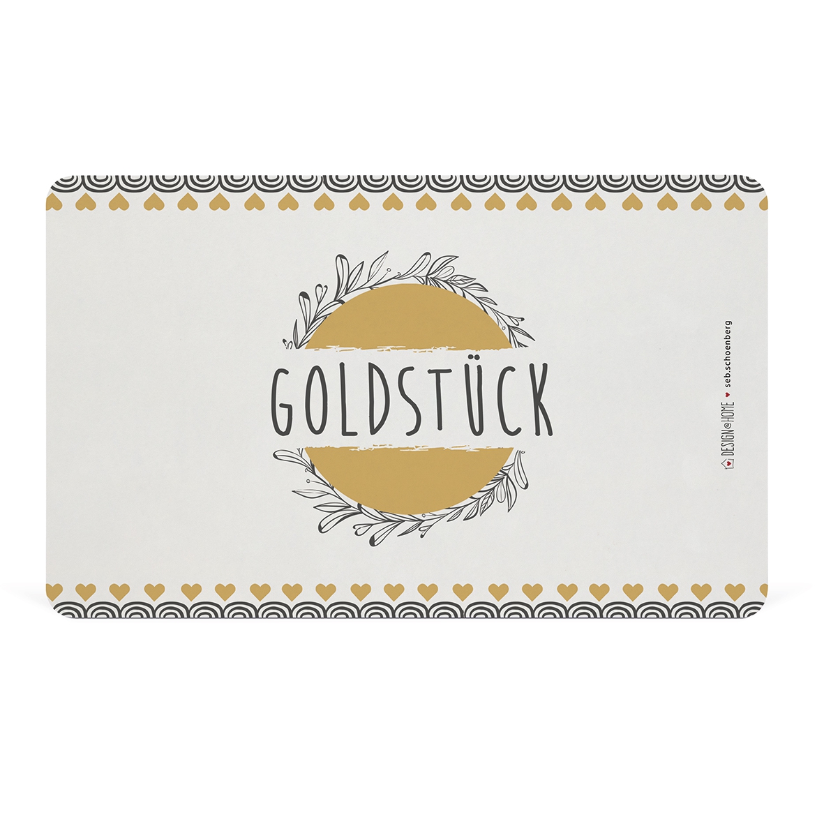 Frühstücks-Brettchen - Goldstück, Schriften Frühstücks-Brettchen - Goldstück