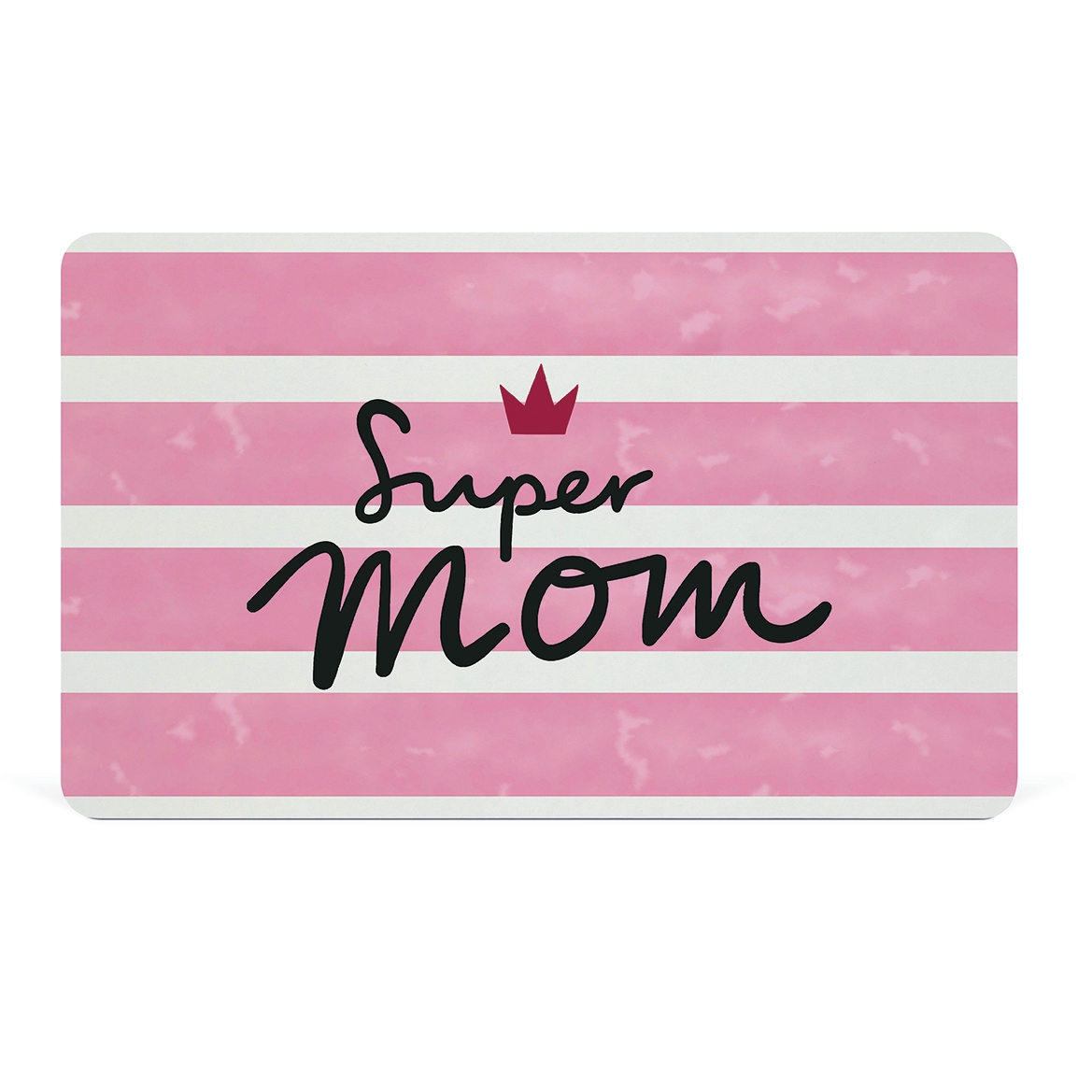 Frühstücks-Brettchen - Super Mom, Schriften, Streifen Frühstücks-Brettchen - Super Mom